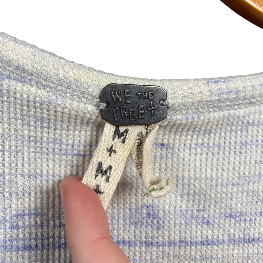 Free People Heathered Gray Long Sleeve Tee - Picture 8 of 13